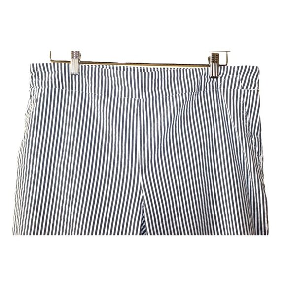 JONES NEW YORK Striped Nautical Stretchy Warm-Weather Cropped Pants (16W) - Picture 2 of 10